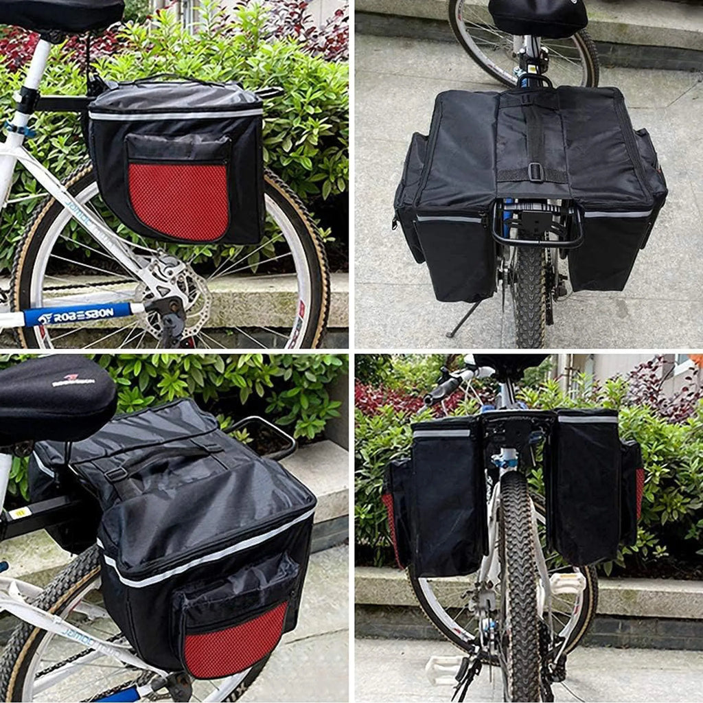 Doppel Fahrradtasche, Fahrradträgertasche, Fahrradträger 21 L