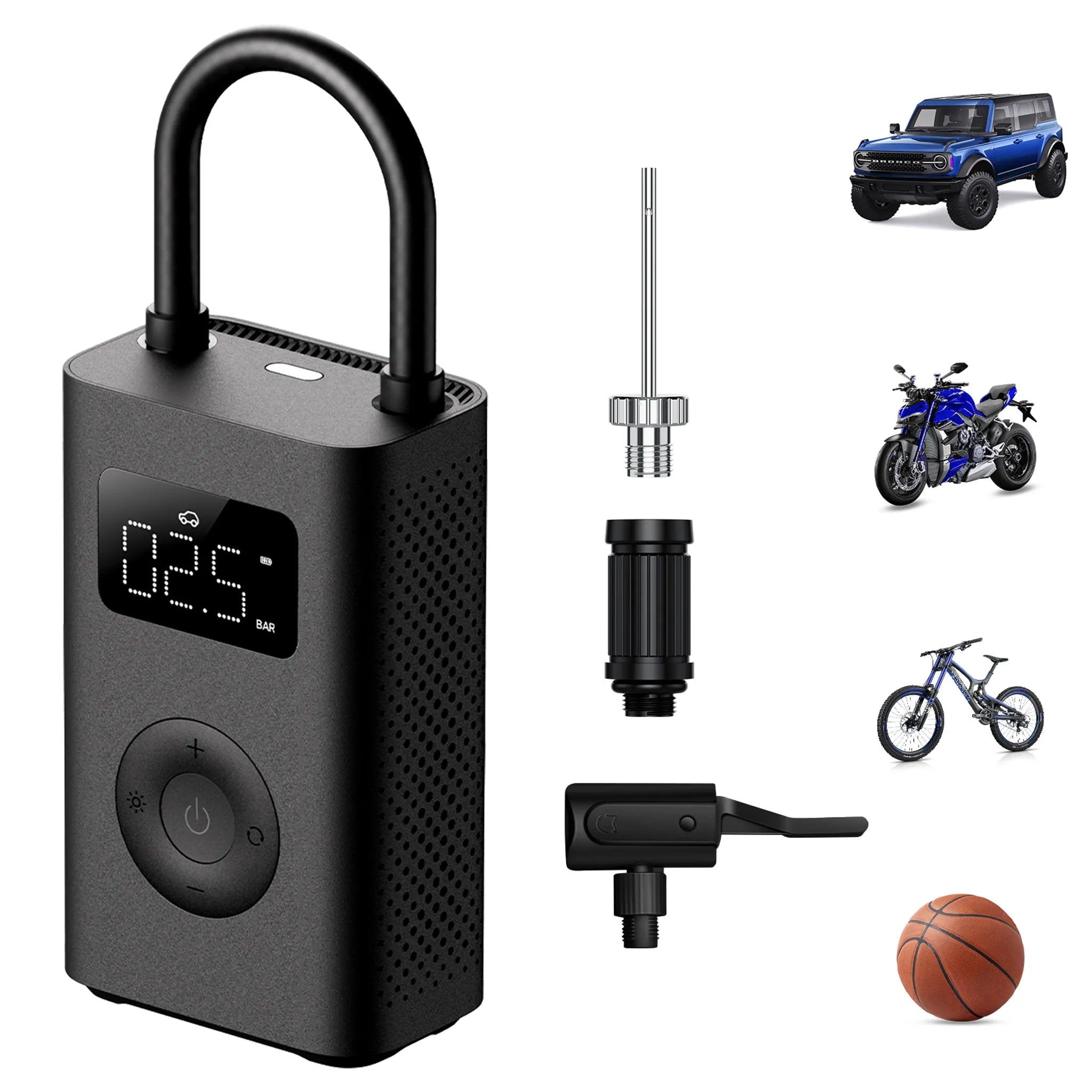 Mijia 2 Tragbarer Elektro-Kompressor - 25% Mehr Leistung, 10.3 Bar & Smart-Display