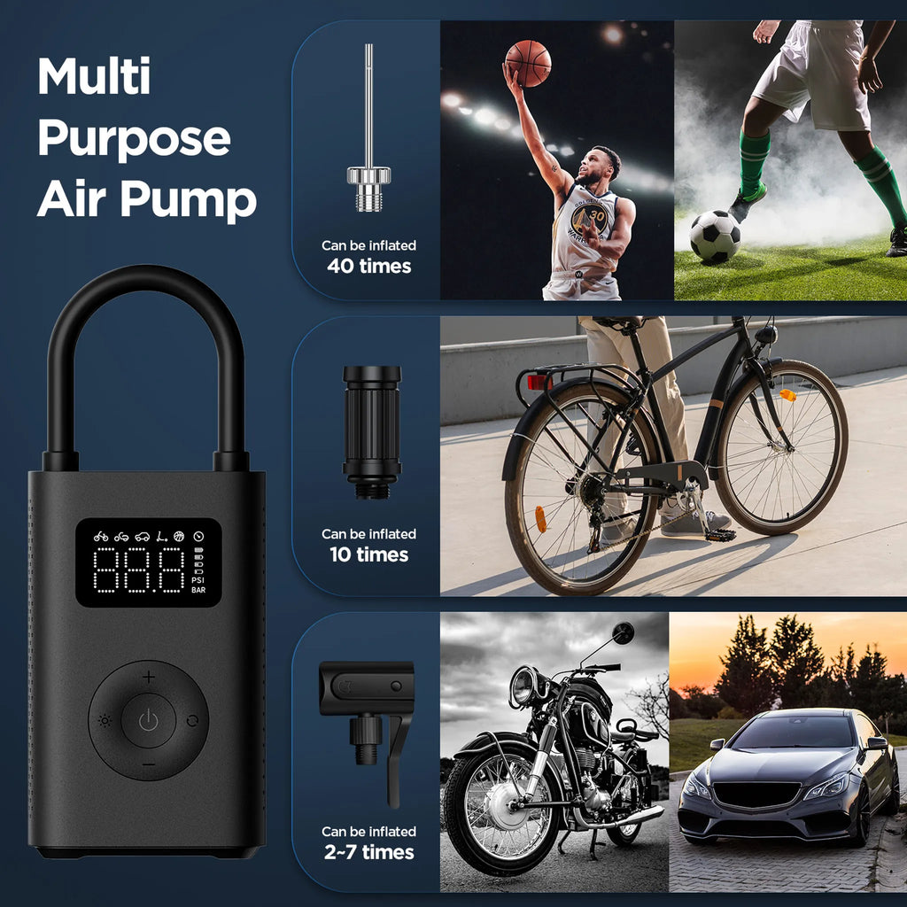 Mijia 2 Tragbarer Elektro-Kompressor - 25% Mehr Leistung, 10.3 Bar & Smart-Display