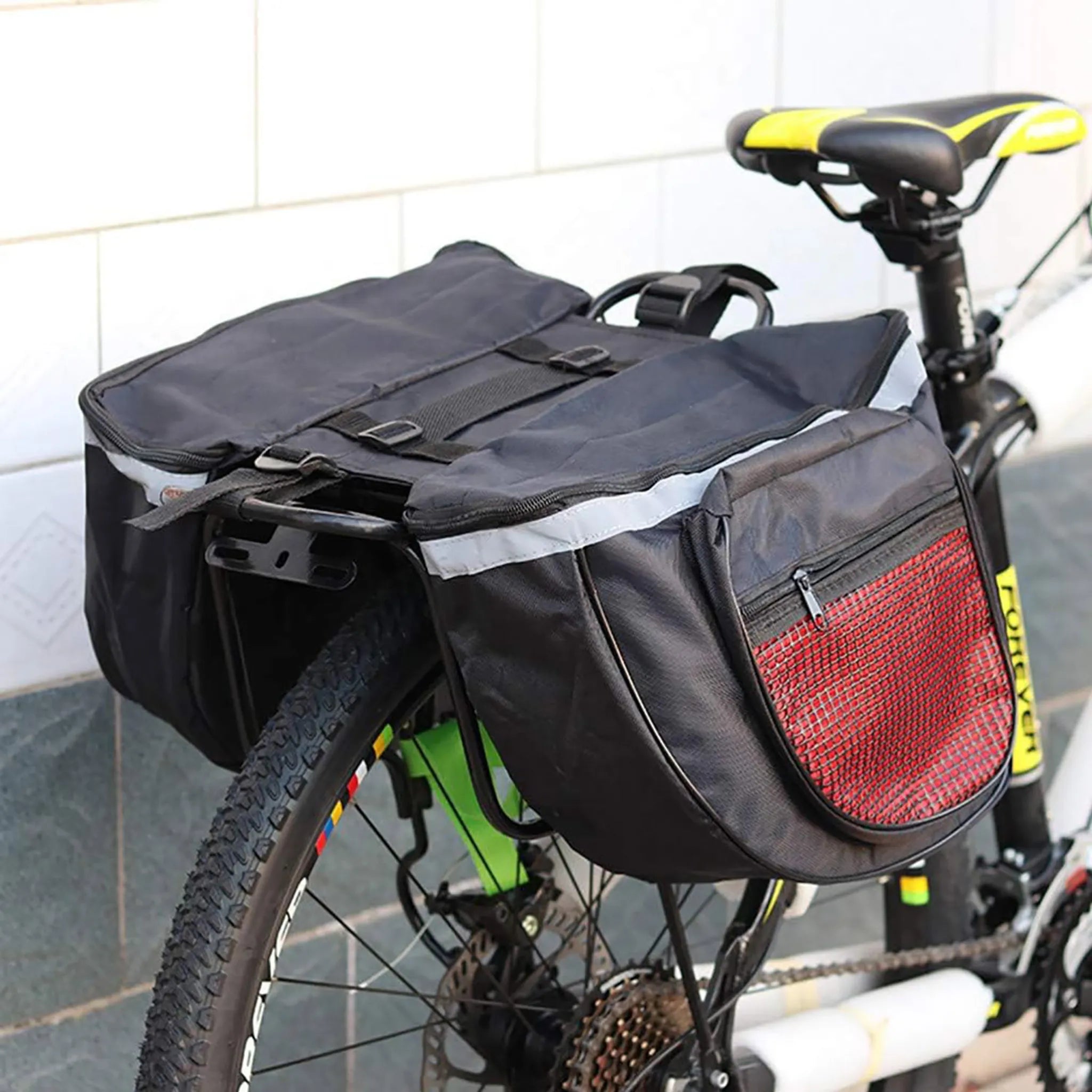 Doppel Fahrradtasche, Fahrradträgertasche, Fahrradträger 21 L