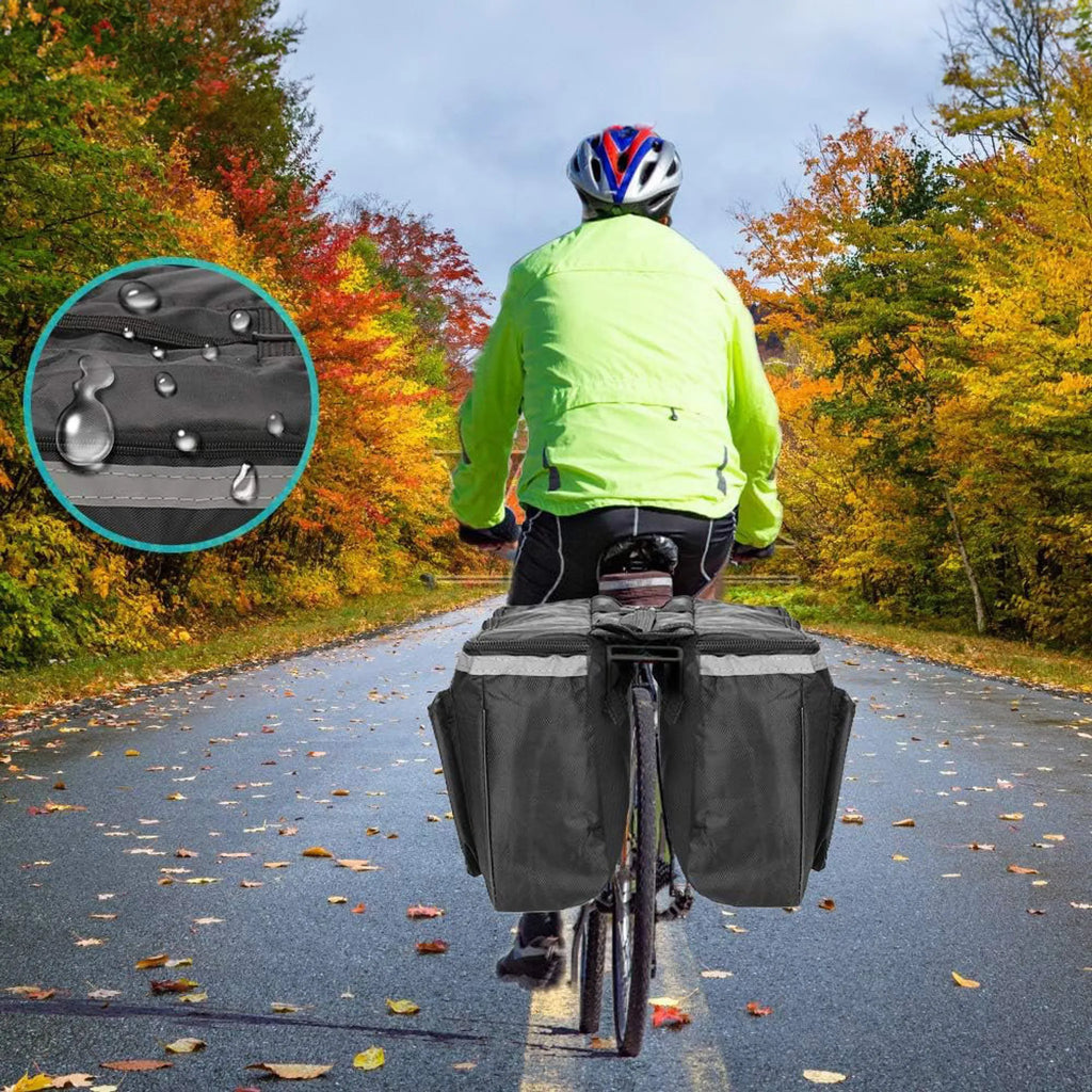 Doppel Fahrradtasche, Fahrradträgertasche, Fahrradträger 21 L