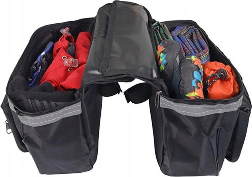 Doppel Fahrradtasche, Fahrradträgertasche, Fahrradträger 21 L