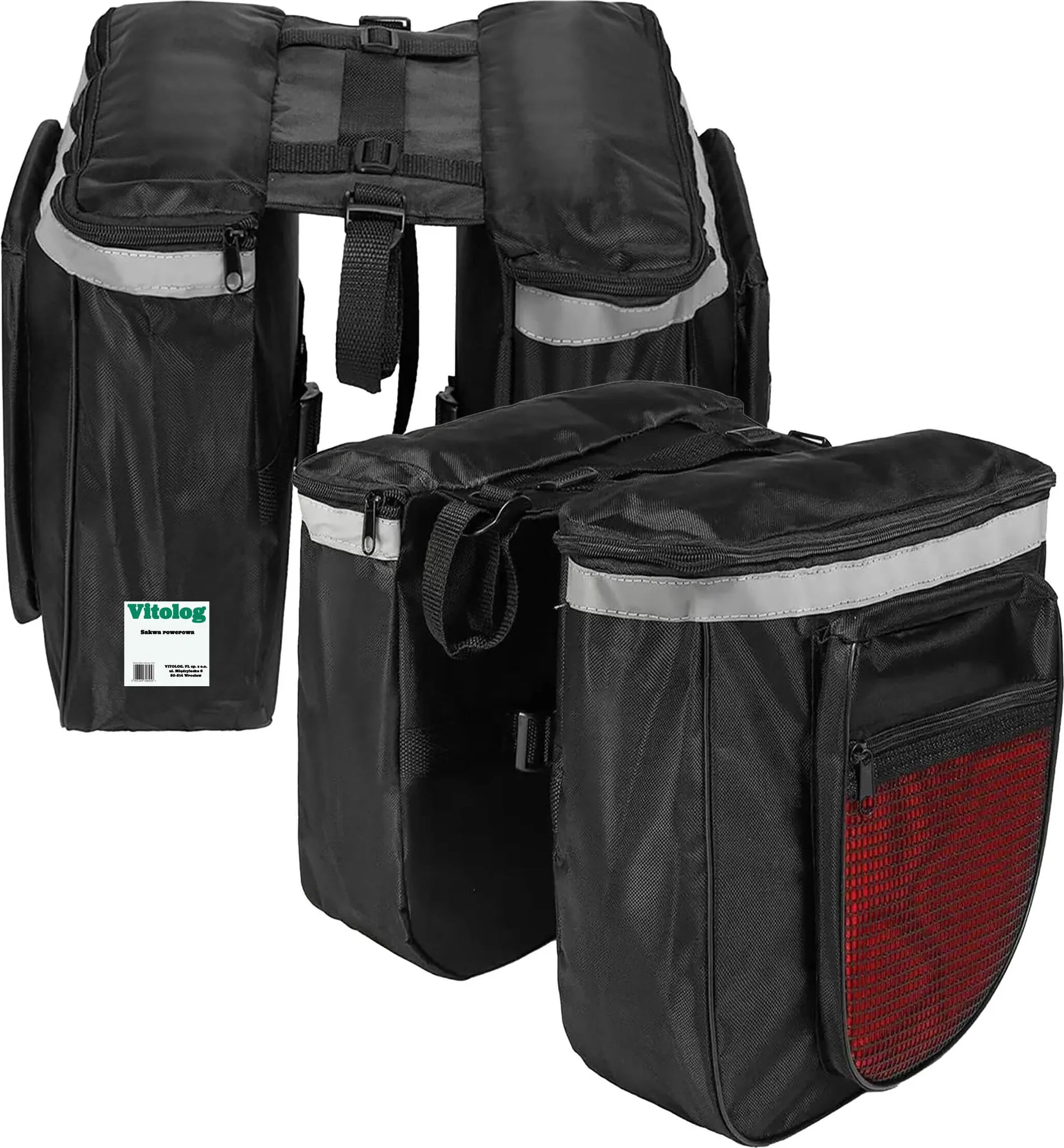 Doppel Fahrradtasche, Fahrradträgertasche, Fahrradträger 21 L