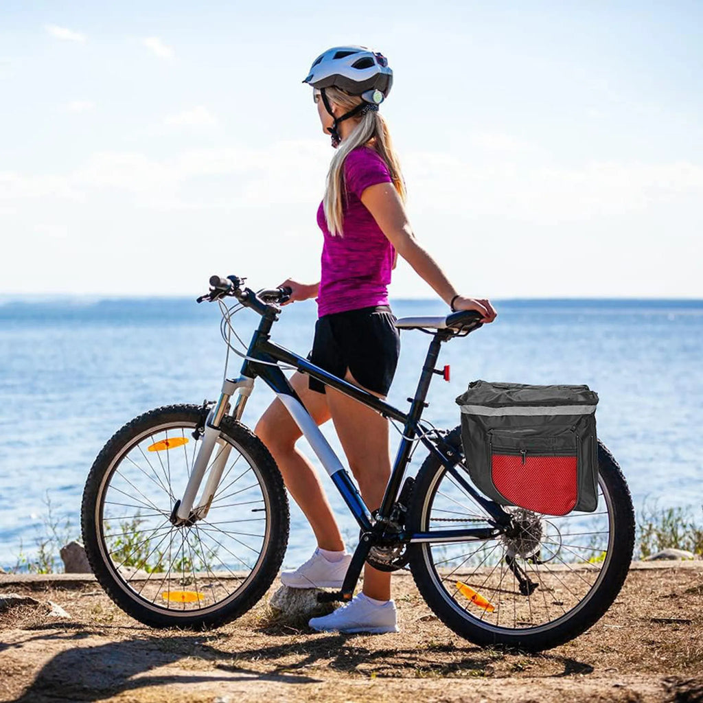 Doppel Fahrradtasche, Fahrradträgertasche, Fahrradträger 21 L